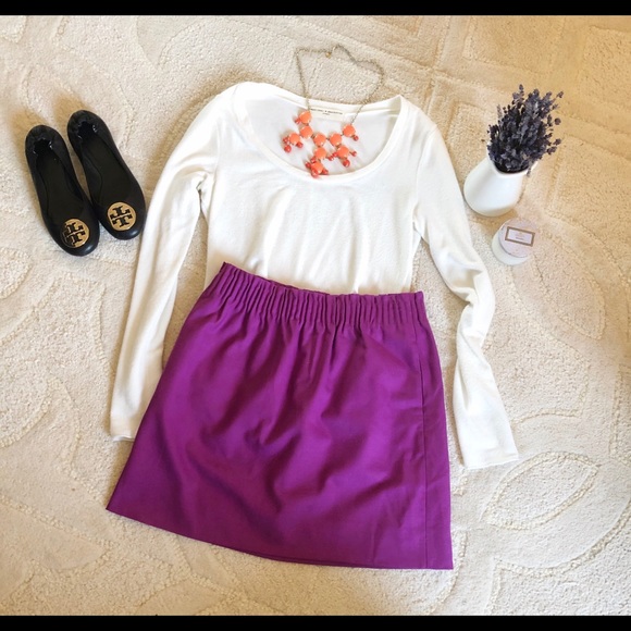 J. Crew Dresses & Skirts - J.Crew Purple Sidewalk Skirt